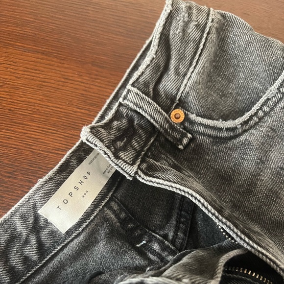 Topshop Jean shorts-Size 0- Grey - Picture 3 of 3